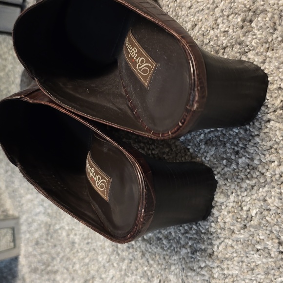 Brighton Gemini Brown/black Leather Shoes 9M - Picture 6 of 7